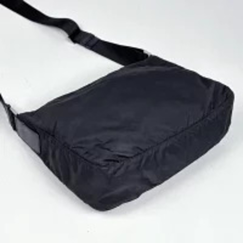 Prada Bag Plate Shoulder Black Nero Black